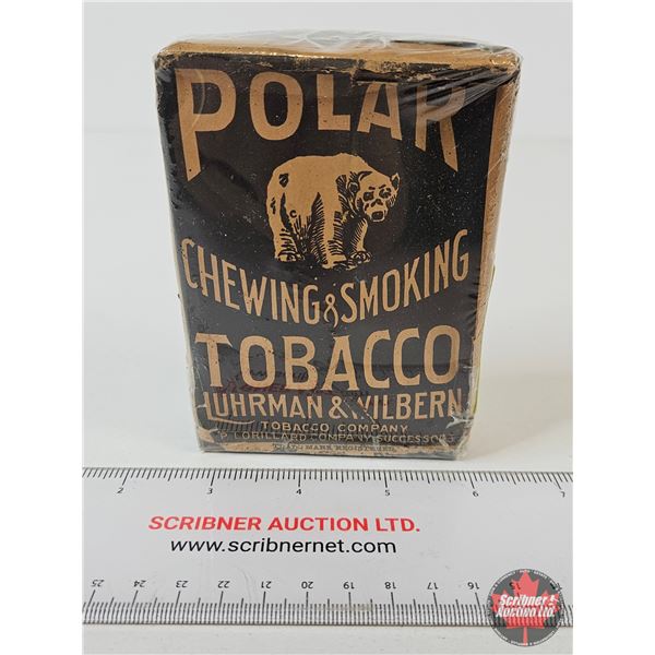 Polar Chewing & Smoking Tobacco Package (Unopened) : (1910) (Measures : 4-3/4"H x 3-1/2"W x 1-1/4"D)