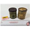 Image 1 : Cigarette Tins (2) :  - Philip Morris English Blend  - Virginia Chief Whip (Paper Label) (Both : 3-1