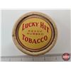 Image 6 : Lucky Hit Tobacco Can (Cardboard) : (Measures : 1-3/4"H x 3-1/4"Dia)