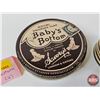 Image 6 : Vintage Baby's Bottom Tobacco Tin Combo : - Tobacco Can (Paper Label) (Measures : 4-1/2"H x 3"Dia) -