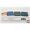 Image 1 : Edgeworth Plug Slice Tobacco Tins (3) (Measure : 1"H x 3-1/4"W x 2-1/4"D)