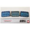 Image 2 : Edgeworth Plug Slice Tobacco Tins (3) (Measure : 1"H x 3-1/4"W x 2-1/4"D)