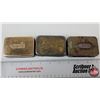 Image 5 : Edgeworth Plug Slice Tobacco Tins (3) (Measure : 1"H x 3-1/4"W x 2-1/4"D)