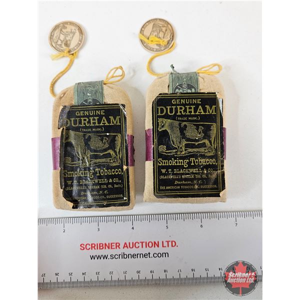 Vintage Durham Smoking Tobacco Pouches (Unopened) (2) : (1926)