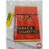 Image 6 : Vintage O-K Mild Fine Cut Tobacco Soft Pack (Unopened) (Marked "6-10-D") (4"H x 2-3/4"W x 1"D)