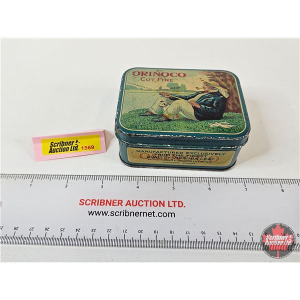Orinoco Fine Cut Tobacco Tin (Measures : 1-1/2"H x 3-1/2"W x 2-3/4"D)