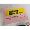 Image 10 : Lighters (3) - Coca-Cola Bottle - RC Cola Bottle - Bullet Lighter