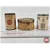 Image 3 : Vintage Paper Label Tobacco Tin Trio : - St. Bruno Flake Tobacco Can  - W.E. Garrett & Sons Snuff (U