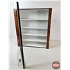 Image 2 : Plywood & Glass Door Display Cabinet  (Measures : 24-1/4"H x 21-1/4"W x 6-1/2"D)