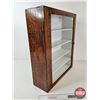 Image 6 : Plywood & Glass Door Display Cabinet  (Measures : 24-1/4"H x 21-1/4"W x 6-1/2"D)