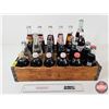 Image 1 : Variety of Vintage Coca-Cola Bottles (21 Full & 3 Empty) :  c/w Pepsi-Cola Wooden Crate  (Crate Meas