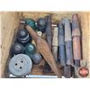Image 2 : Wooden Crate w/Variety of Insulators & Pegs (24 pcs Total including Crate) Crate "Alpha Jersey Dairy