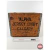 Image 7 : Wooden Crate w/Variety of Insulators & Pegs (24 pcs Total including Crate) Crate "Alpha Jersey Dairy