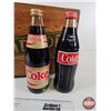 Image 6 : Glass Coca-Cola Bottles : (All Full) : (1980's) : Variety of Types Of Coca-Cola - One Litre Bottles