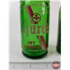 Image 2 : Vintage Ginger Ale Bottles (2) - Gurd's ACL Label  - Schweppes (Paper Label) (Full) (Tallest Measure
