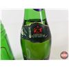 Image 4 : Vintage Ginger Ale Bottles (2) - Gurd's ACL Label  - Schweppes (Paper Label) (Full) (Tallest Measure