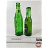 Image 5 : Vintage Ginger Ale Bottles (2) - Gurd's ACL Label  - Schweppes (Paper Label) (Full) (Tallest Measure