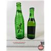 Image 6 : Vintage Ginger Ale Bottles (2) - Gurd's ACL Label  - Schweppes (Paper Label) (Full) (Tallest Measure