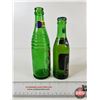 Image 8 : Vintage Ginger Ale Bottles (2) - Gurd's ACL Label  - Schweppes (Paper Label) (Full) (Tallest Measure
