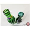 Image 9 : Vintage Ginger Ale Bottles (2) - Gurd's ACL Label  - Schweppes (Paper Label) (Full) (Tallest Measure