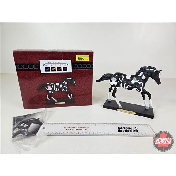 THE TRAIL OF PAINTED PONIES Figurine : Ebony in Harmony (Artist : Lorna Matsuda) (Box Measures : 8"H