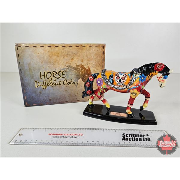 HORSE OF A DIFFERENT COLOR Figurine : Dia De Los Muertos Quarter Horse (Westland Giftware) (Box Meas