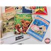 Image 3 : Vintage Game & Book Combo : Rubix Cube; Card Games; Poker Chips; Parker Bros. Waterworks; Variety of