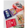 Image 6 : Vintage Game & Book Combo : Rubix Cube; Card Games; Poker Chips; Parker Bros. Waterworks; Variety of
