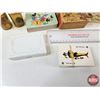 Image 9 : Vintage Game & Book Combo : Rubix Cube; Card Games; Poker Chips; Parker Bros. Waterworks; Variety of