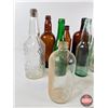 Image 4 : Vintage Bottles (Variety) : Amber; Green & Clear (12)