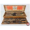 Image 2 : GTD Little Giant Tap & Die Set in Wood Case  (Note : 2 Thread Taps Missing) (Measures : 4"H x 28-1/2