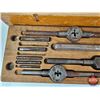 Image 3 : GTD Little Giant Tap & Die Set in Wood Case  (Note : 2 Thread Taps Missing) (Measures : 4"H x 28-1/2
