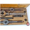 Image 5 : GTD Little Giant Tap & Die Set in Wood Case  (Note : 2 Thread Taps Missing) (Measures : 4"H x 28-1/2