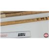 Image 3 : Wooden Baseball Bats (5) & Hockey Stick (1) (Hockey Stick Measures : 61"L)