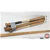 Image 5 : Wooden Baseball Bats (5) & Hockey Stick (1) (Hockey Stick Measures : 61"L)