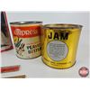 Image 3 : Variety of Tins (4) : Blue Ribbon Baking Powder; Empress Jam; Empress Peanut Butter; Ritz Crackers a