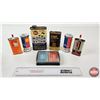 Image 1 : Group :  - Small Oil Tins : Whiz; Motor Rhythm; Loosen-All - Playing Cards - Rubber Repair Kits : BF