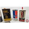 Image 2 : Group :  - Small Oil Tins : Whiz; Motor Rhythm; Loosen-All - Playing Cards - Rubber Repair Kits : BF
