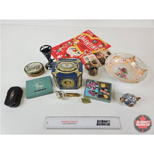 Collector Combo : Bavaria Bowl; Mini Beer Stein; QE2 Coronation Tin; Mini Teapot;Vintage Valentines 