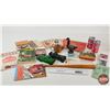 Image 1 : Collector Combo : Blue Jays Coke Cans; RCMP Centennial Calendar; Mini Baseball Bat; Canadian Scouts 