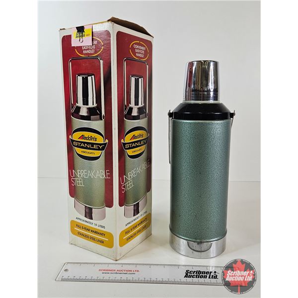 Stanley Thermos w/Original Box (Box Measures : 16-1/2"H x 5"W x 5"D)