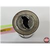 Image 6 : White Rose Coin Bank  (Note : Slot Gouged on the Top) (Measures : 3"H x 2"Dia)