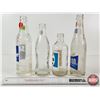 Image 2 : Vintage Pop Bottles (4) : Coca-Cola; Sun Crest; Pepsi; Mission California (Tallest : 9"H)