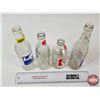 Image 5 : Vintage Pop Bottles (4) : Coca-Cola; Sun Crest; Pepsi; Mission California (Tallest : 9"H)