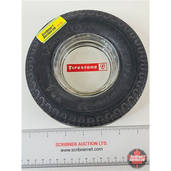 Tire Ashtray : Fire Stone : Transteel Radial (Measures : 6-1/2"Dia)