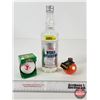 Image 1 : Drinkers Combo : Vintage Polmos "Wodka" Bottle "For Free Zones Only"; Old St. Andrews Golf Ball Bott