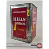 Image 2 : Hills Bros Coffee Tin  (Measures : 14"H x 9-1/2"W x 9-1/2"D)