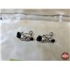 Image 4 : Vintage Costume Jewelry : Rhinestones : Necklace; Bracelet; Earrings c/w Case