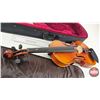 Image 3 : Bridgecraft Violin w/Bow, Case, Tuner & Rosin (Case Measures : 32"L)