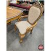 Image 10 : French Louis XV Style Dining Room Table & 4 Chairs (Table : 30"H x 44"W x 82"L) (112"L w/Leaf)